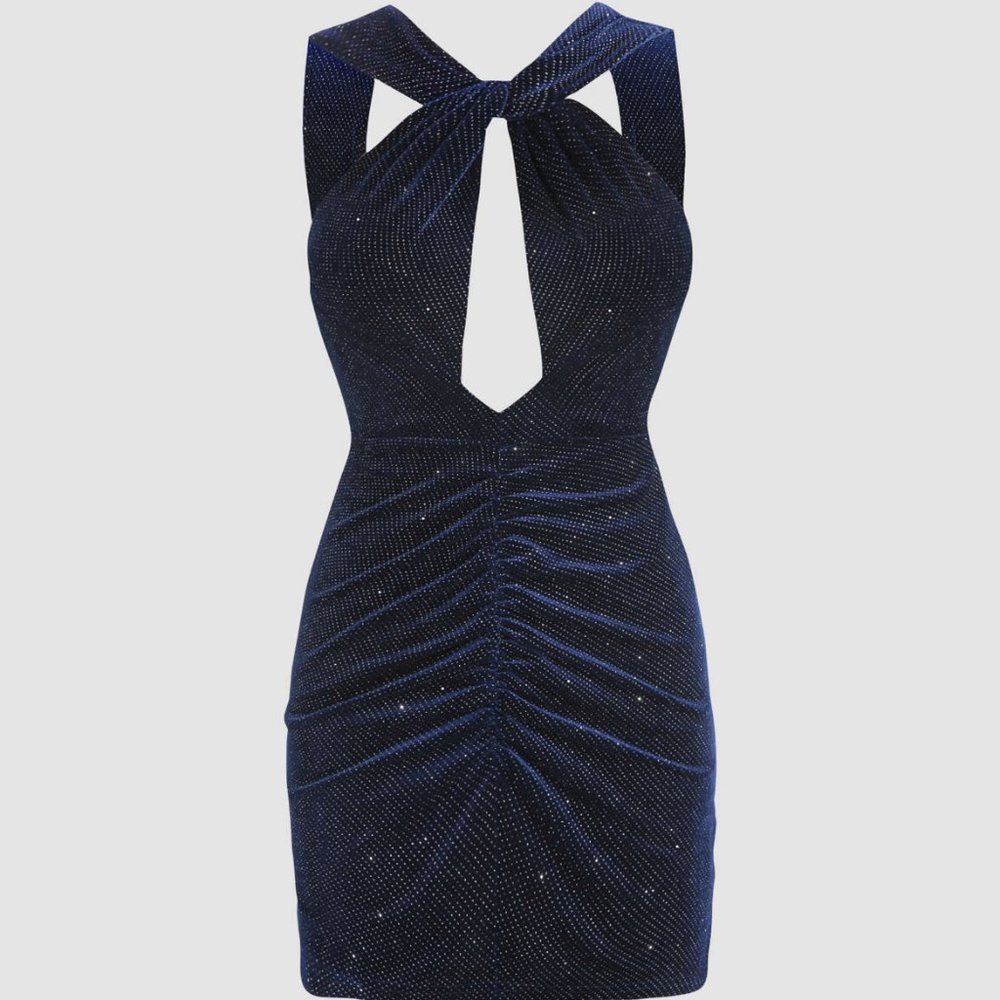 Glitter Cut-Out Dress